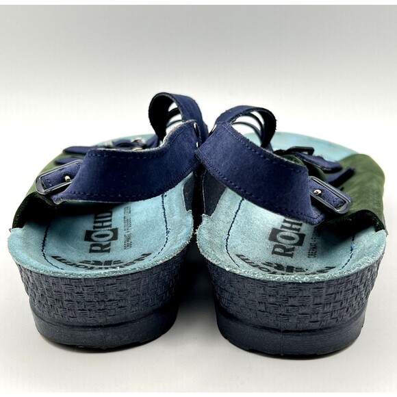 Naturform Comfort Sole Rohde Sandals Tri-Color Suede German Orthopedic Sz 41 - Picture 5 of 10